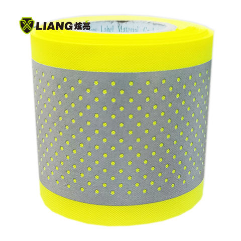 High visibility perforated safety reflective fabric high visibility tape pet products safety vest accessories