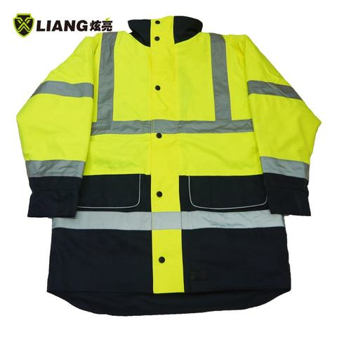 Hi Vis Construction uniform cotton full sports safety jackets reflective mens reflective jackets