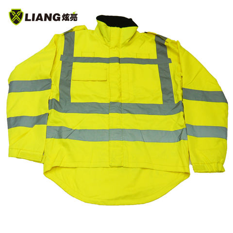 Hi Vis reflective jacket traffic uniform inner mesh safety jackets Police reflective mens reflective clothing
