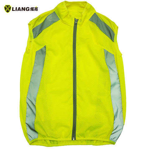 High visibility reflect vest mesh motorcycle outdoor short sleeve reflective vest sport quick dry safety cloth