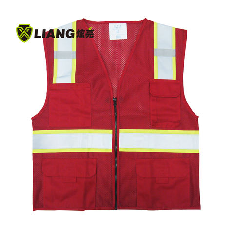 New Public mesh design 2'' silver reflective tape safety vest mesh motorcycle vest engineer construction vest