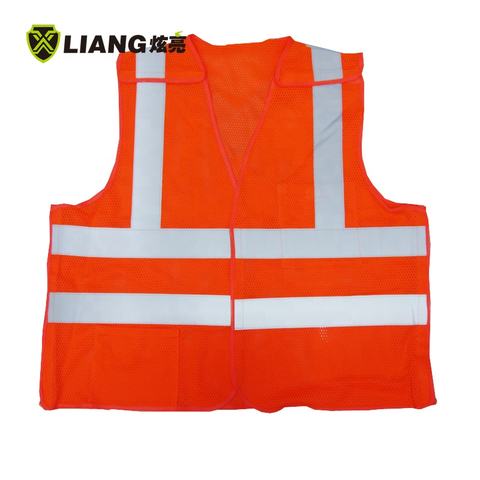 5 point breakaway mesh design 2'' silver reflective tape safety vest mesh motorcycle vest engineer construction vest
